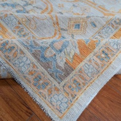 Tribal Afghan Hand-Knotted Oushak Wool Area Rug 9x12 Orange