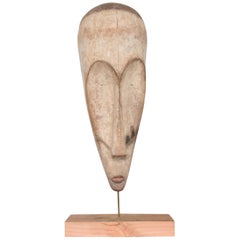 Tribal Africa Ngil Society Mask by Fang People of Gabon Guinea, 1960s