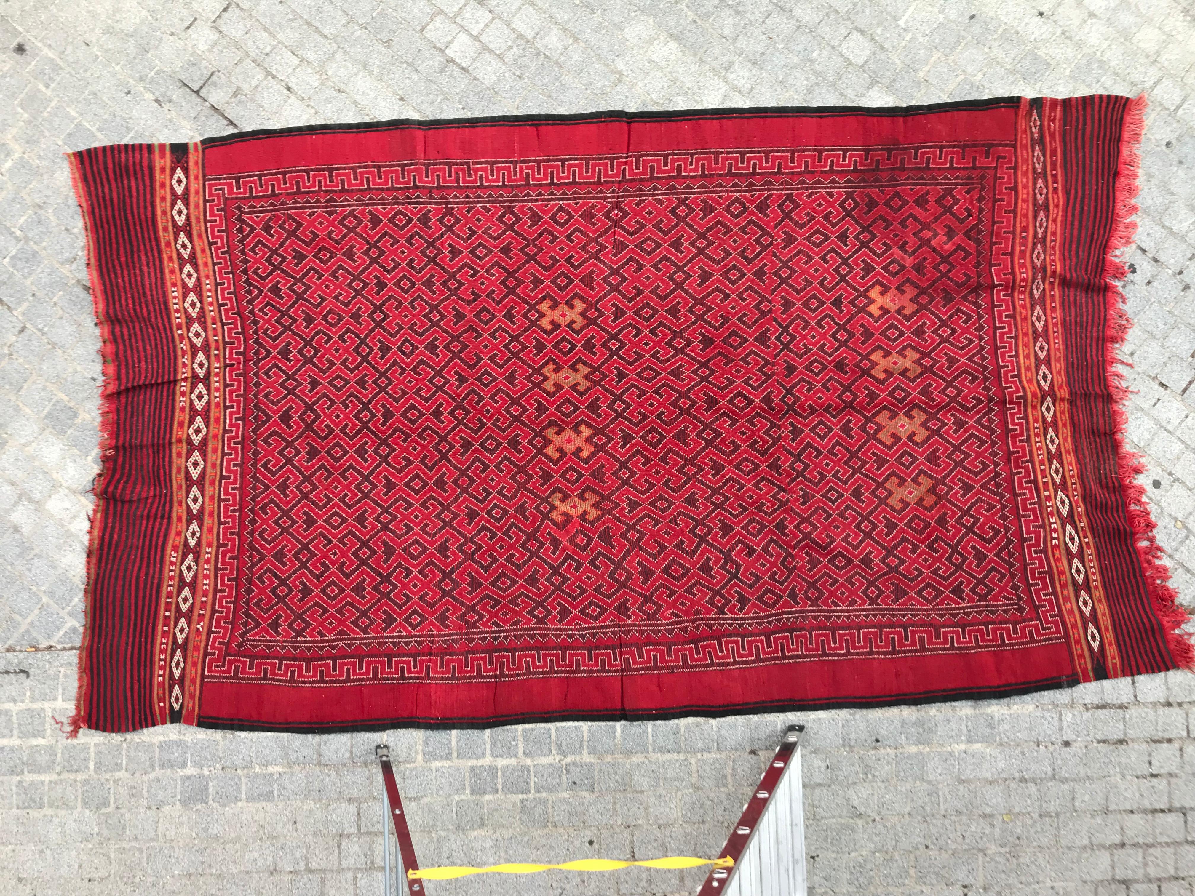 Bobyrug’s Tribal Algerian Rug North African Rugs Carpets For Sale 8