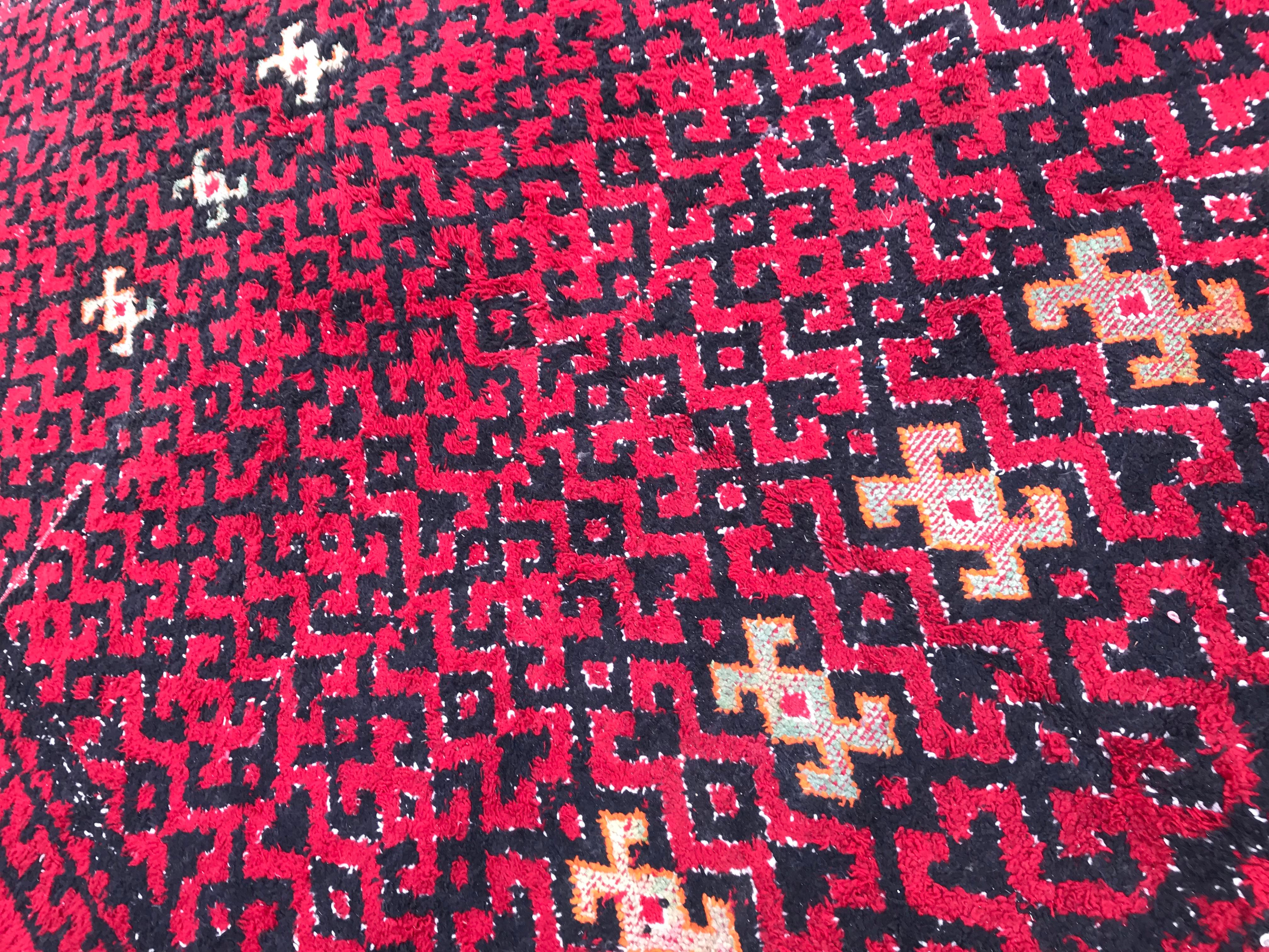 Bobyrugs Algerischer Stammesteppich Nordafrikanische Teppiche Teppiche (Handgeknüpft) im Angebot