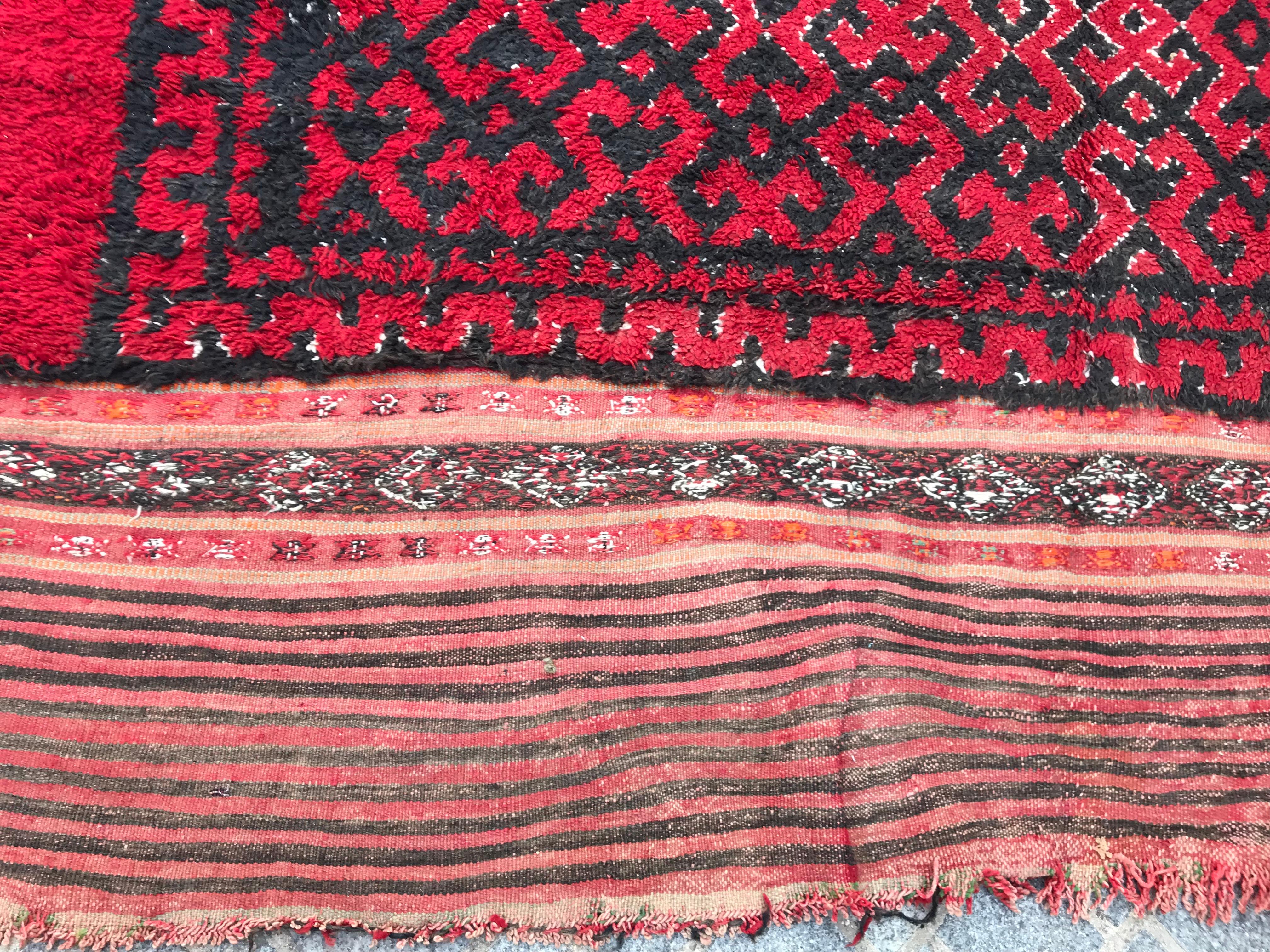 20th Century Tribal Algerian Rug North African Rugs Carpets