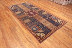 Tribal Animal Pattern Classic Garden Design Antique Turkish Tuduc Rug 6' x 11'9"