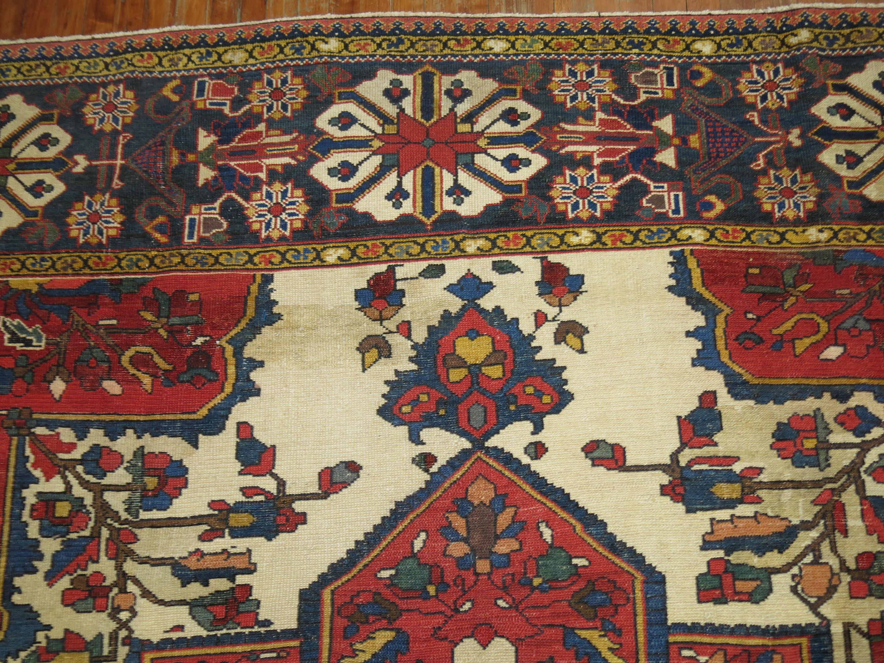 Persian Tribal Antique Bakhtiari Rug For Sale