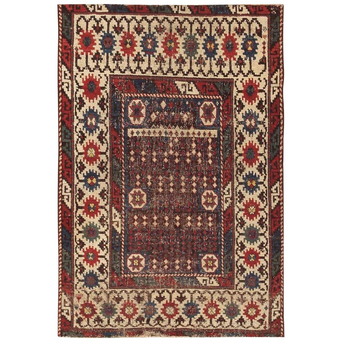 Antique Caucasian Avar Rug. Size: 2' 7" x 3' 10"