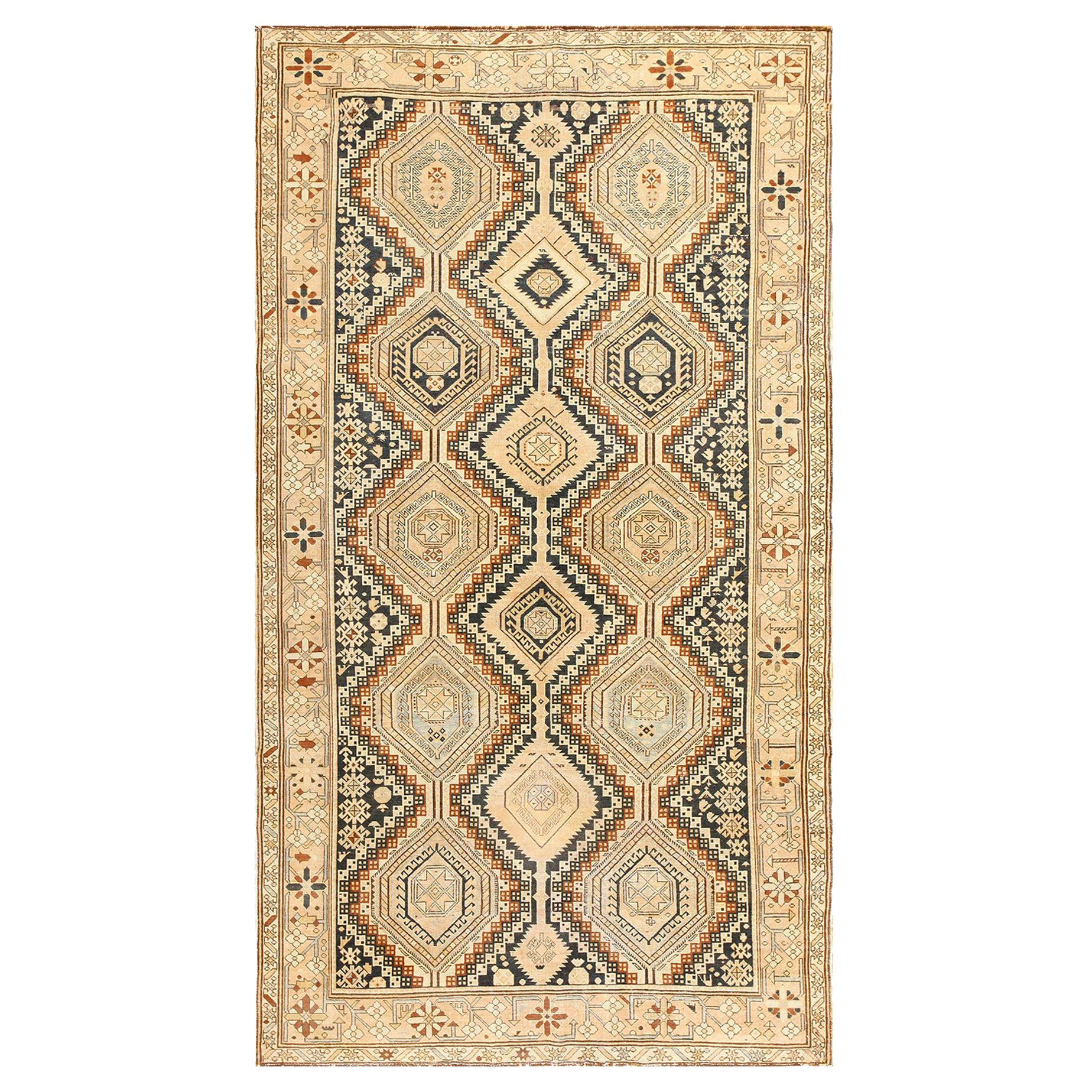 Antique Caucasian Shirvan Rug. 6 ft. 3 in x 11 ft. 3 in For Sale
