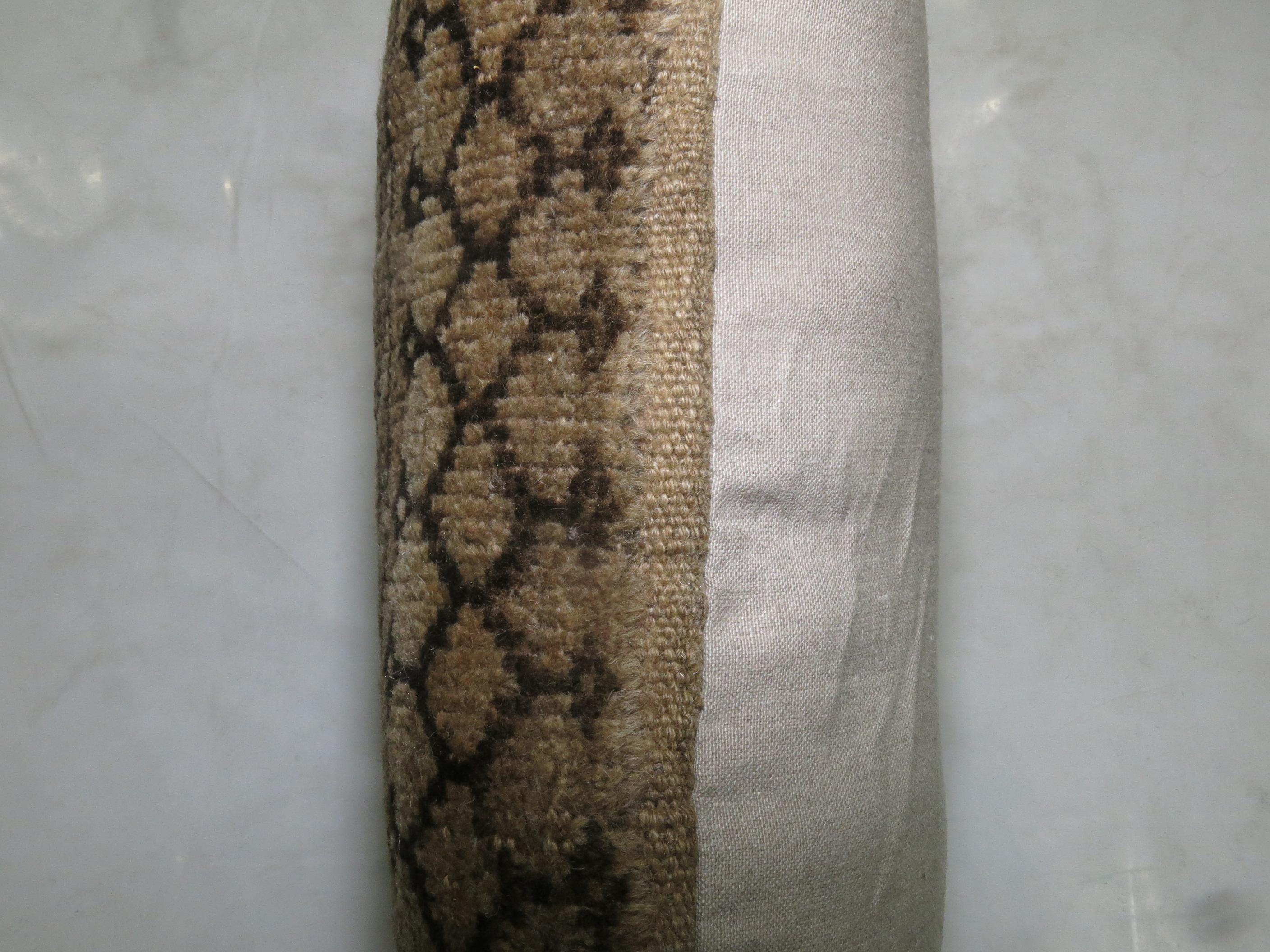 20th Century Tribal Antique Ersari Lumbar Rug Pillow For Sale