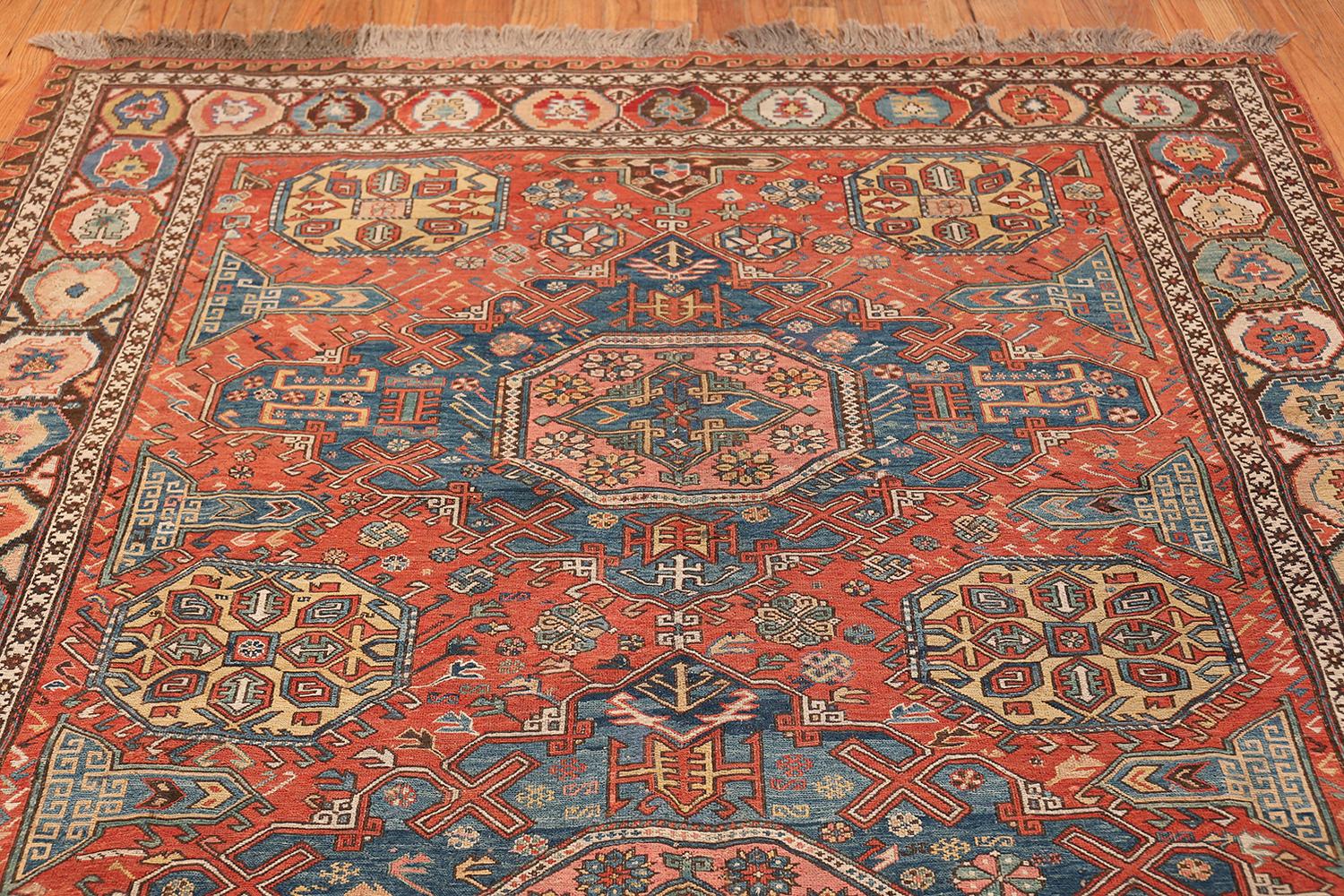 Tribal Antique Flat Woven Caucasian Soumak Rug Size 6 Ft 9 In X Flat Woven Caucasian Soumak Rug Size