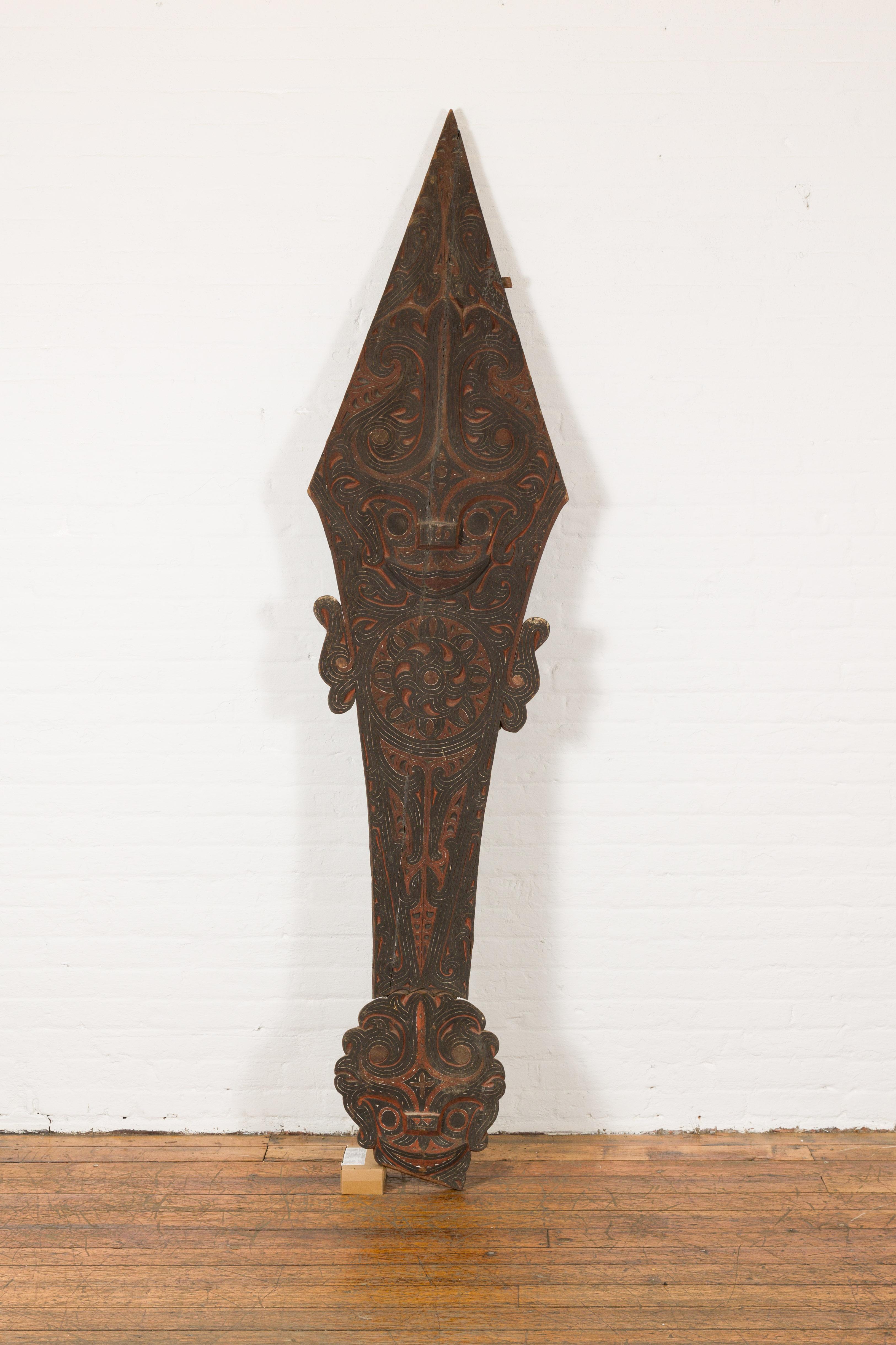 Javanese Hand Carved Antique Tribal Carving For Sale