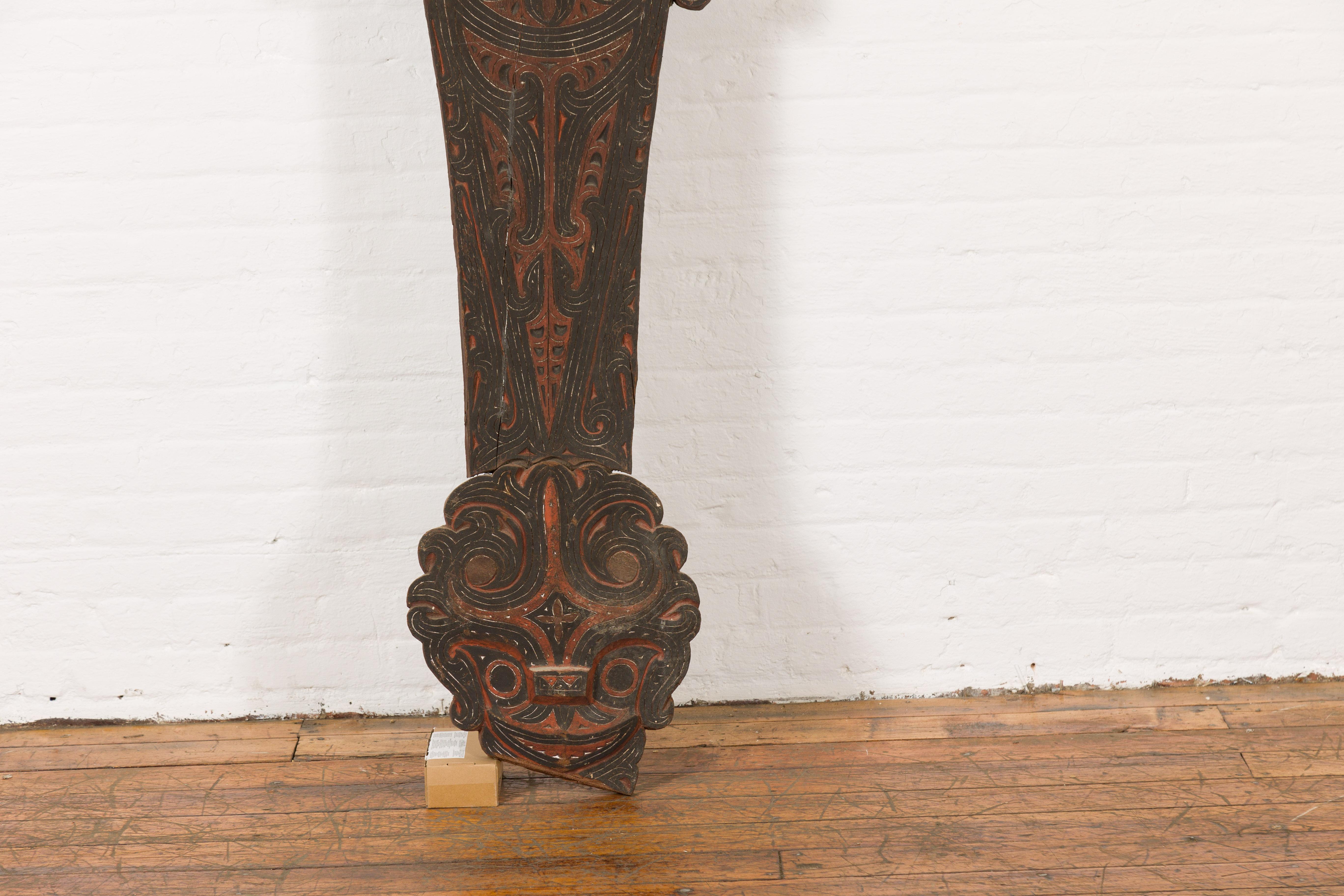 Wood Hand Carved Antique Tribal Carving For Sale