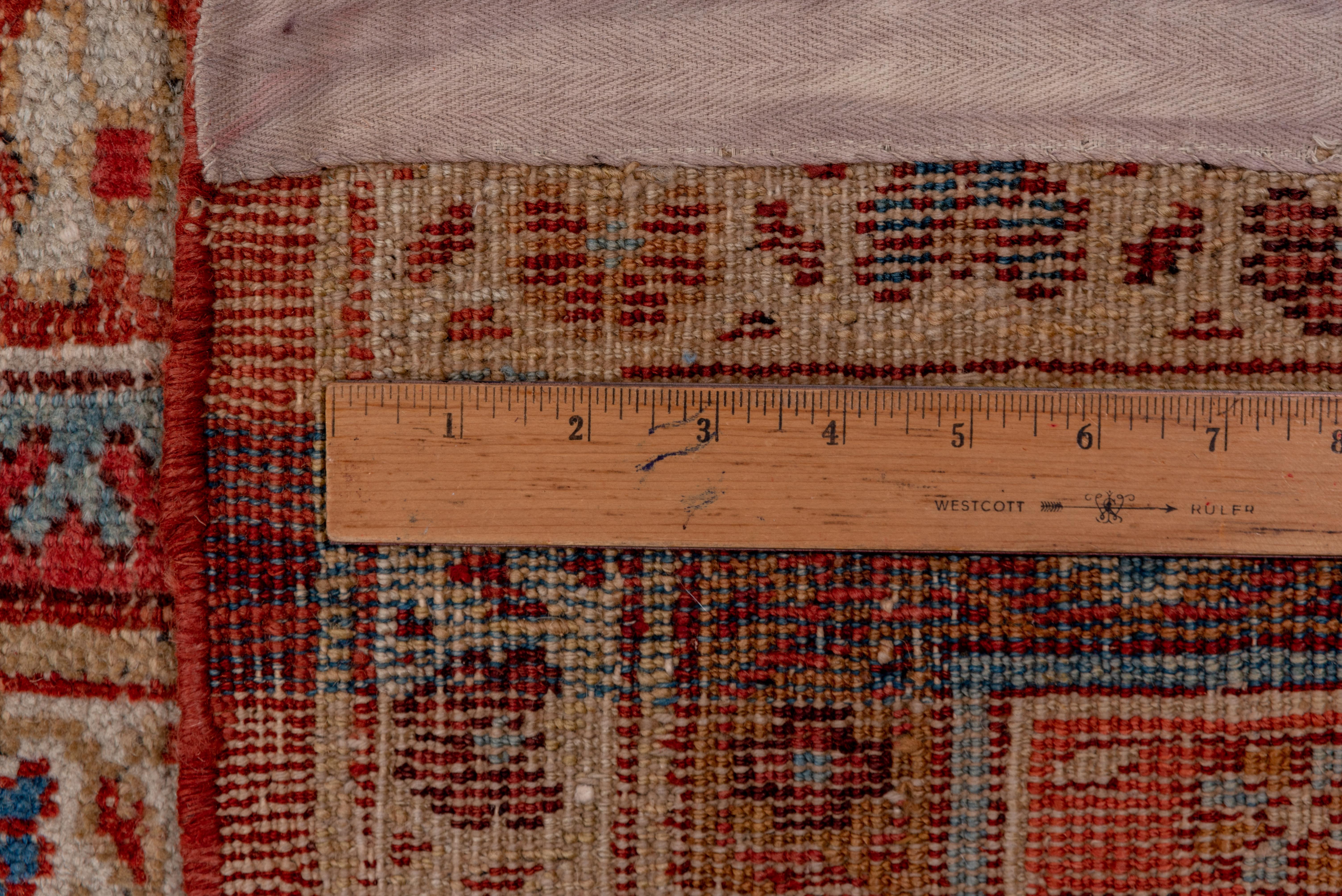 Wool Tribal Antique Mahal Carpet, Soft Palette For Sale