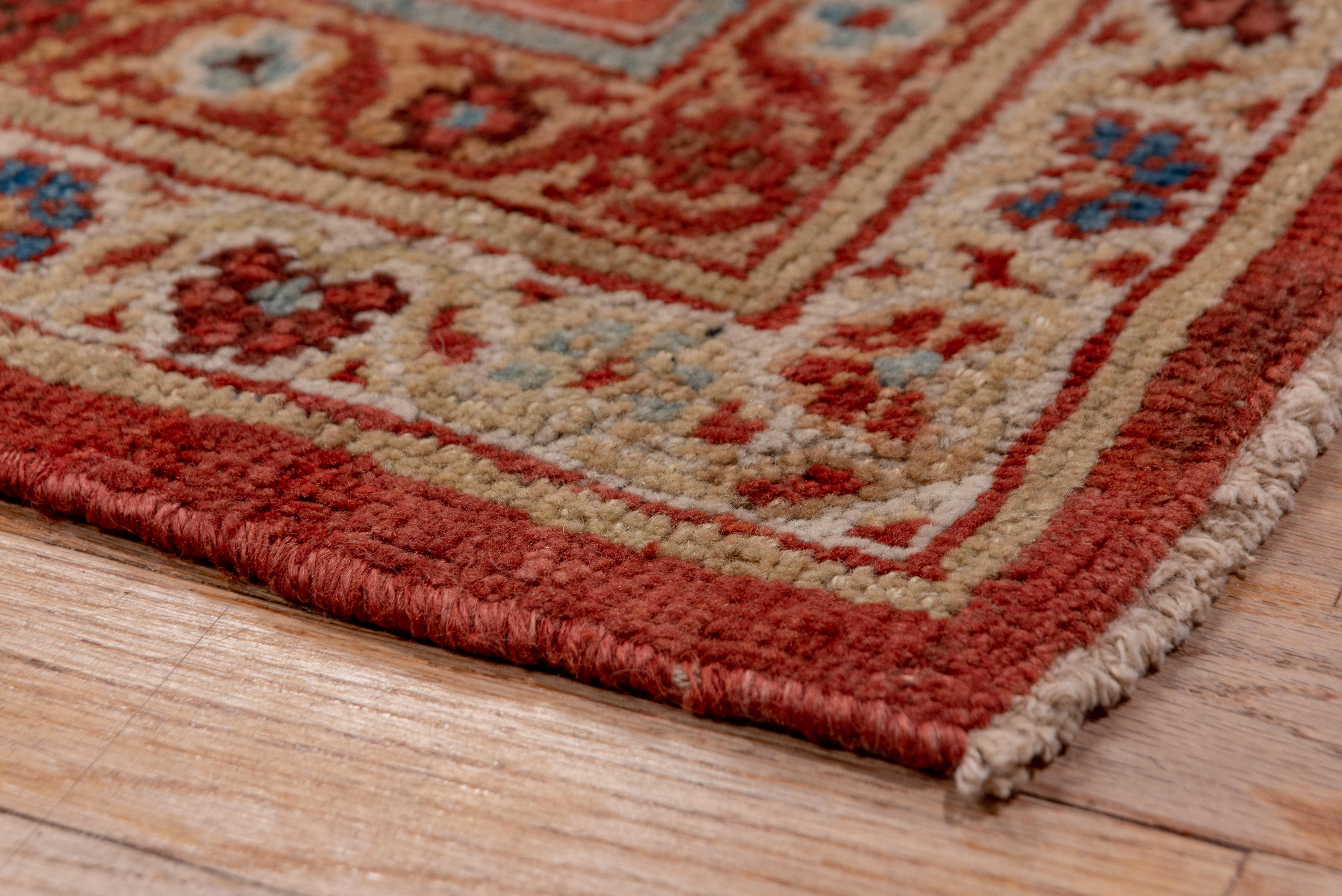 Tribal Antique Mahal Carpet, Soft Palette For Sale 1