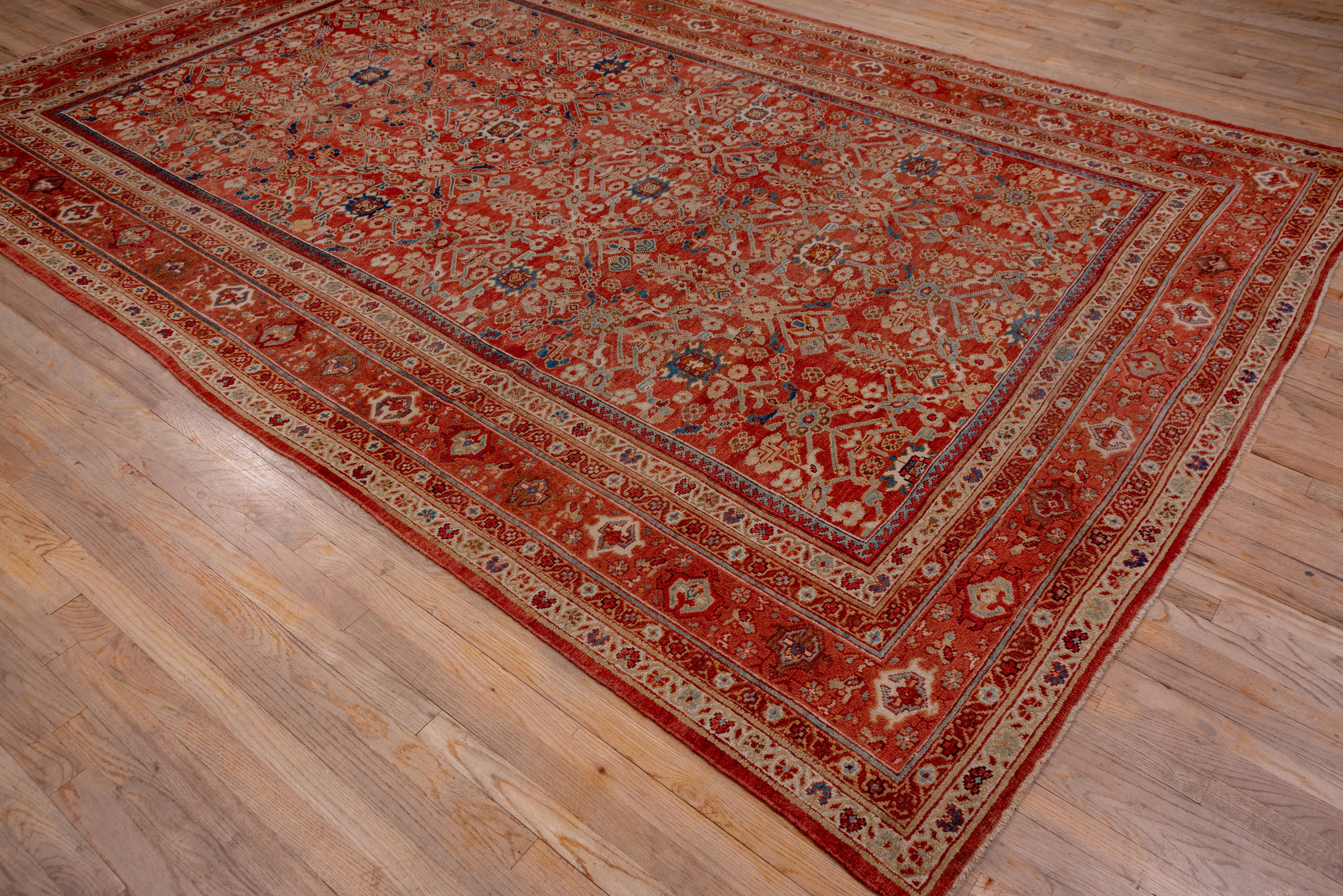 Tribal Antique Mahal Carpet, Soft Palette For Sale 2