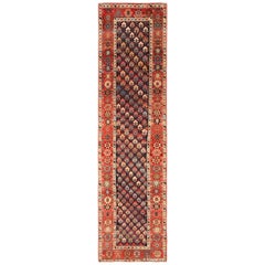 Tribal Antique Northwest Persian Runner Rug. Size: 3 ft 2 in x 11 ft 8 in 