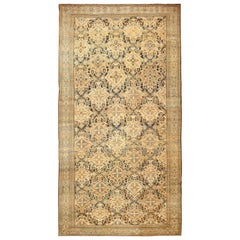 Antique Oversized Persian Bakhtirari Geometric Rug. Size: 15 ft x 30 ft