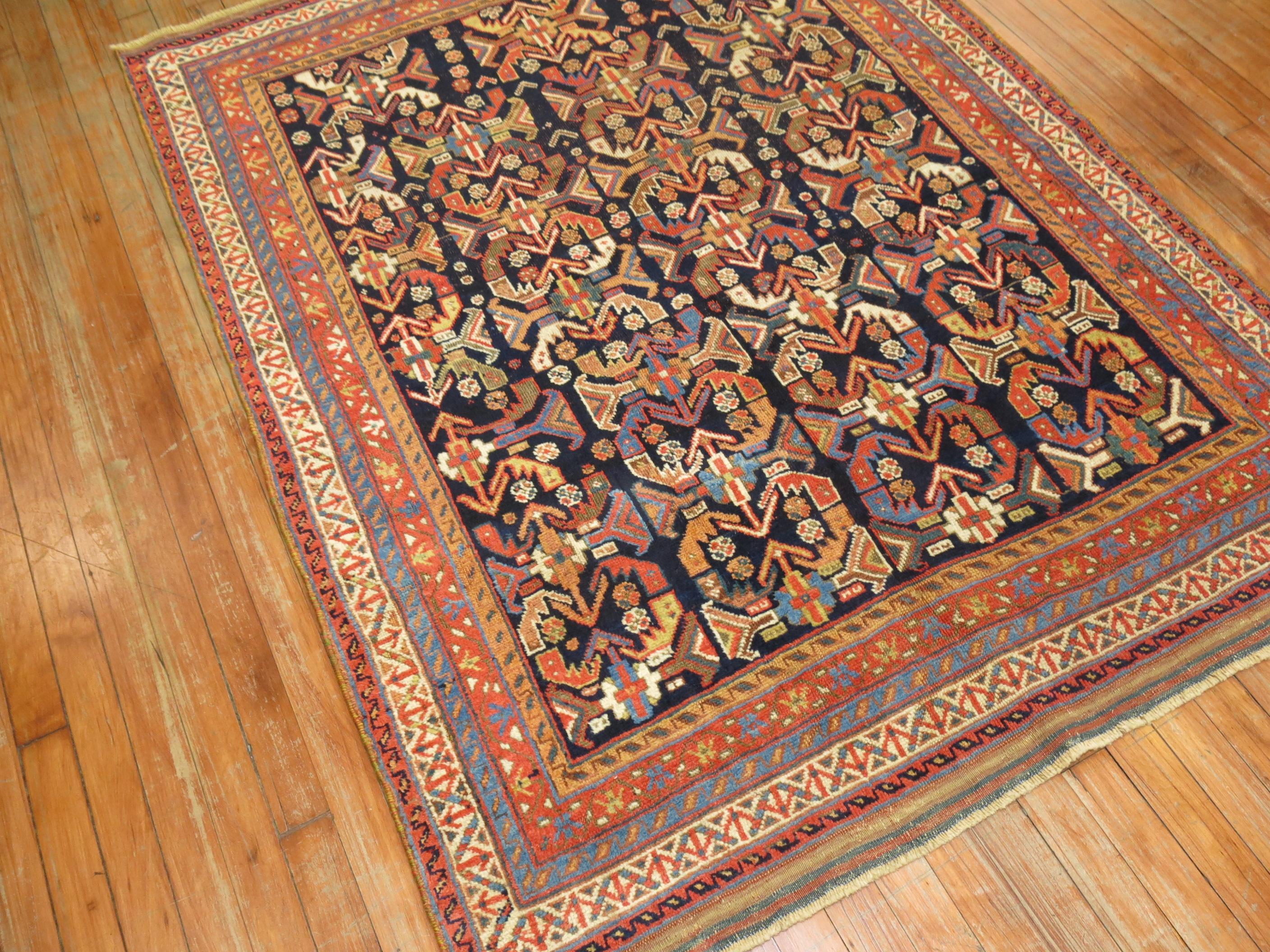 An early 20th century Persian Tribal Afshar rug

Measures: 4'3