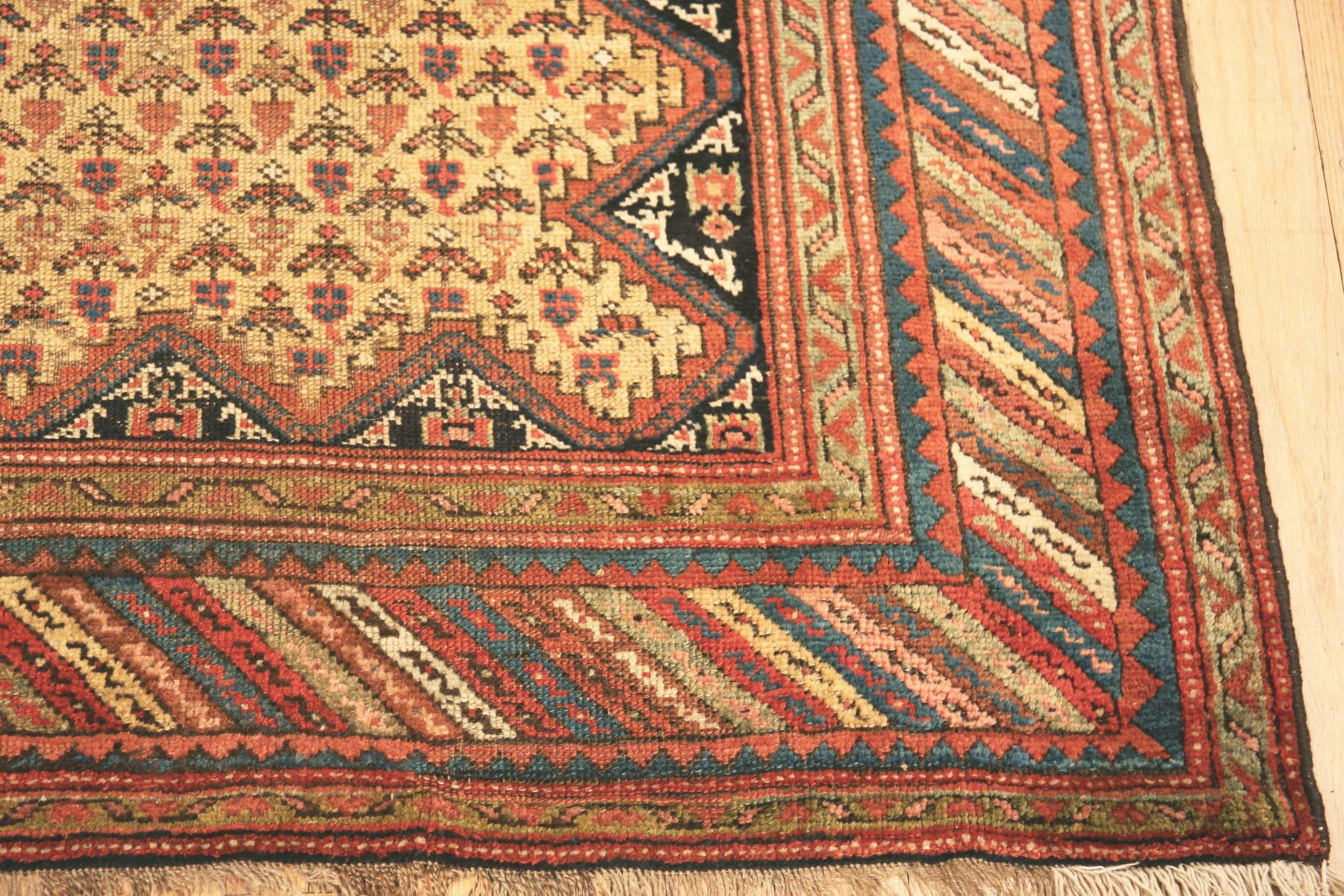 Hand-Knotted Antique Persian Kurdish Rug. 6 ft 9 in x 19 ft 10 in For Sale