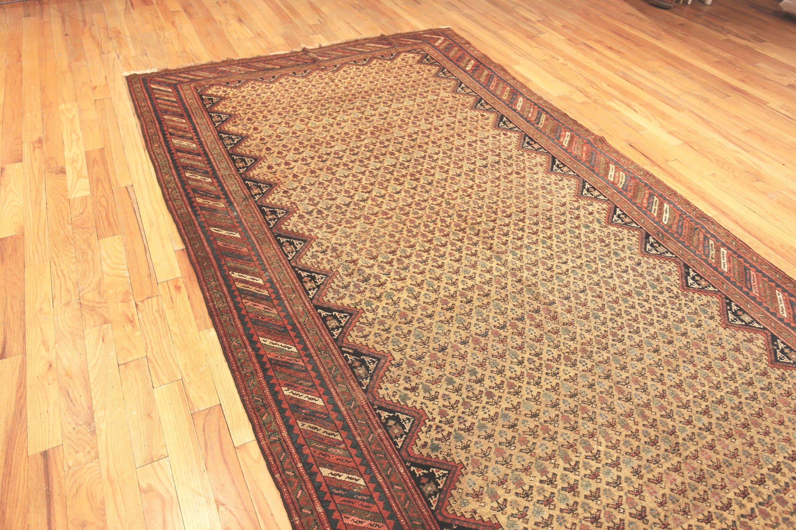 Antique Persian Kurdish Rug. 6 ft 9 in x 19 ft 10 in In Good Condition For Sale In New York, NY