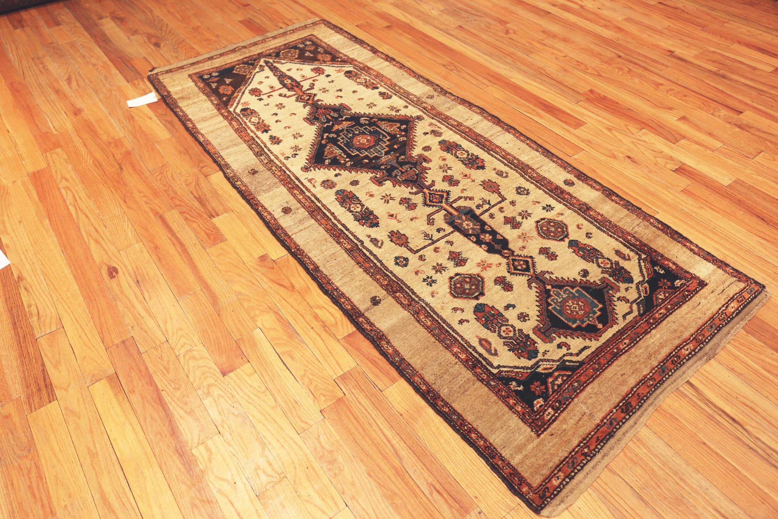 Tribal Antique Persian Serab Camel Hair Rug 3'10