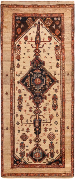 Tribal Antique Persian Serab Camel Hair Rug 3'10" x 8'5"