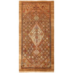 Tribal Antique Persian Serab Rug. Size: 4 ft 10 in x 9 ft 5 in (1.47 m x 2.87 m)