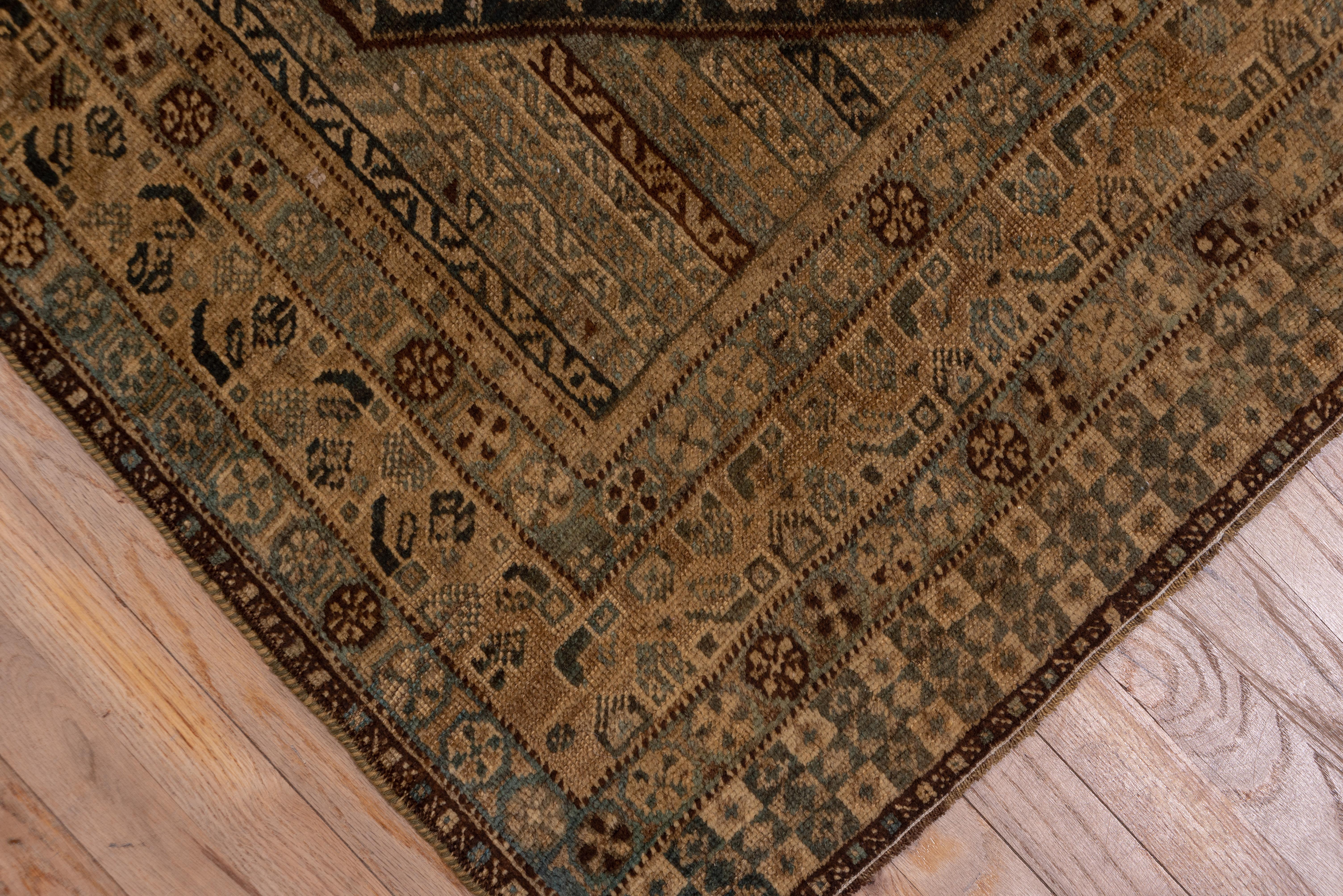 Wool Tribal Antique Persian Shiraz Gallery Rug, circa 1920s For Sale