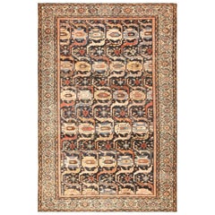 Tapis persan Malayer antique Shabby Chic. Taille : 8 pieds 6 po. x 12 pieds 9 po.