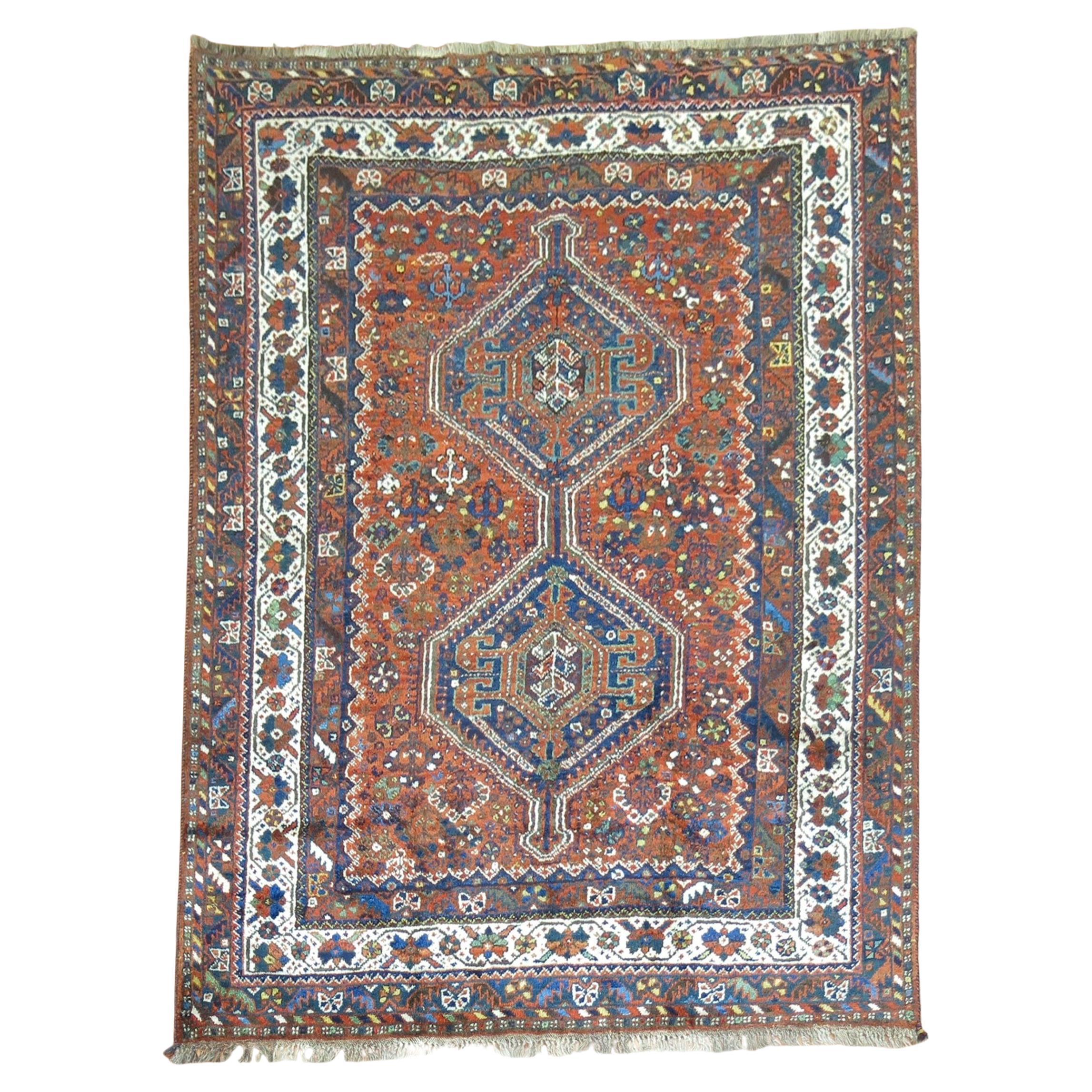 Tapis tribal ancien Shiraz 