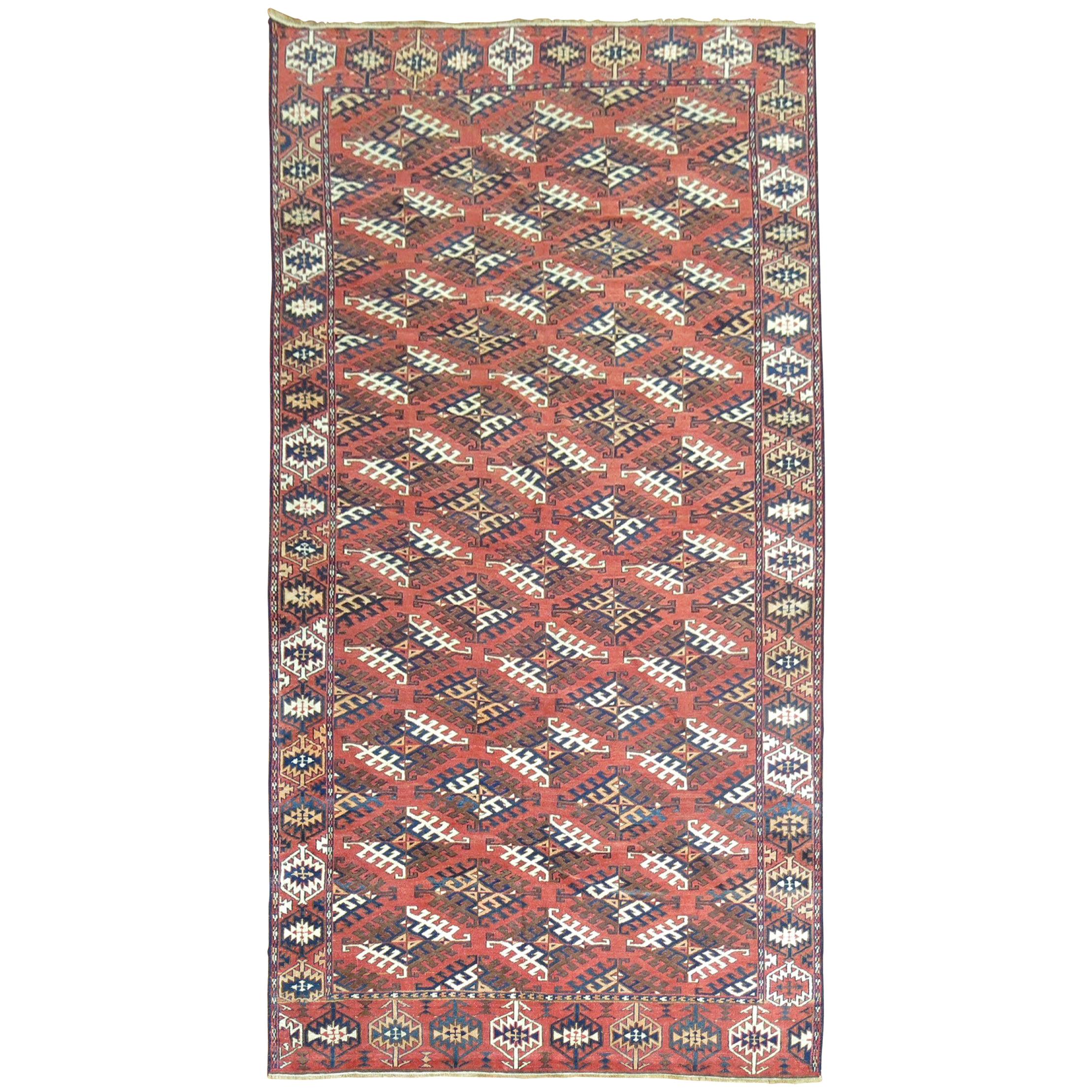 Antiker Turkeman Tekke-Teppich mit Stammesmotiven