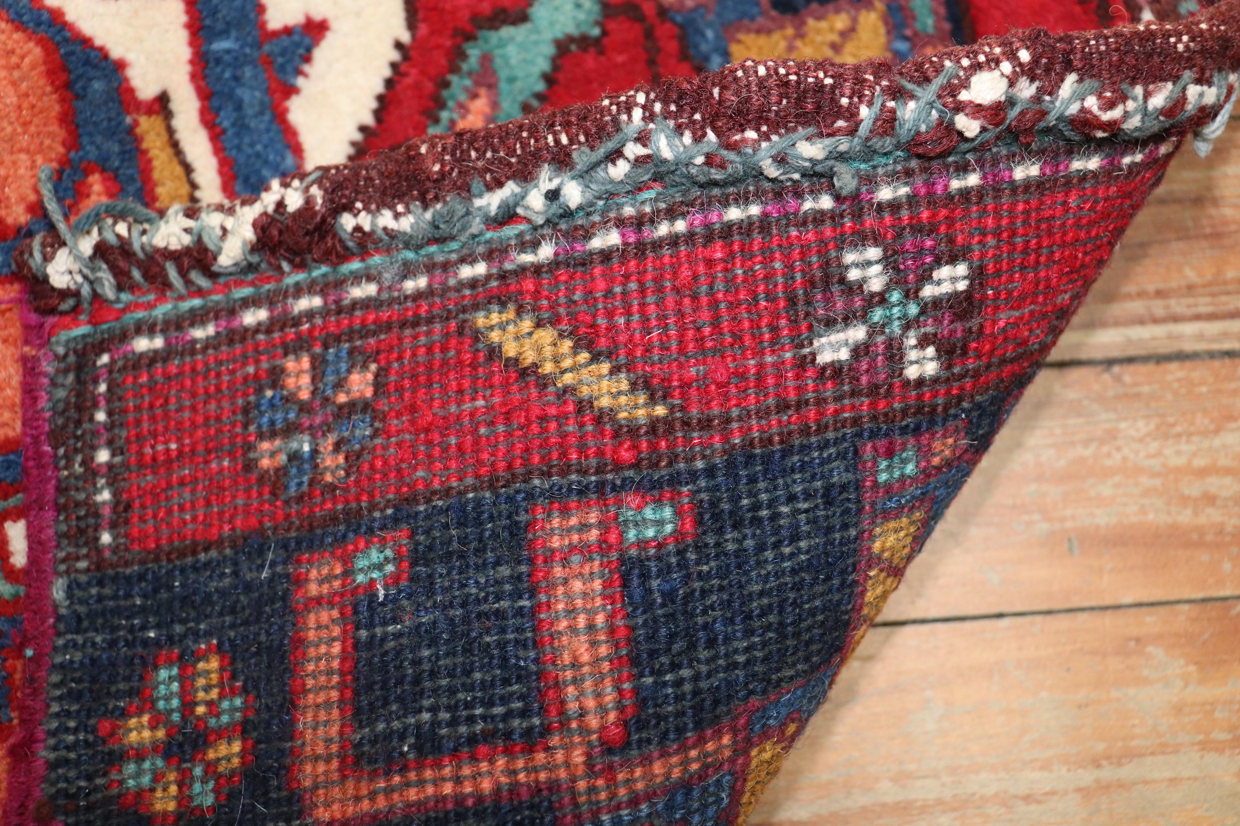 Persian Tribal Bakhtiari Sampler Textile Rug For Sale