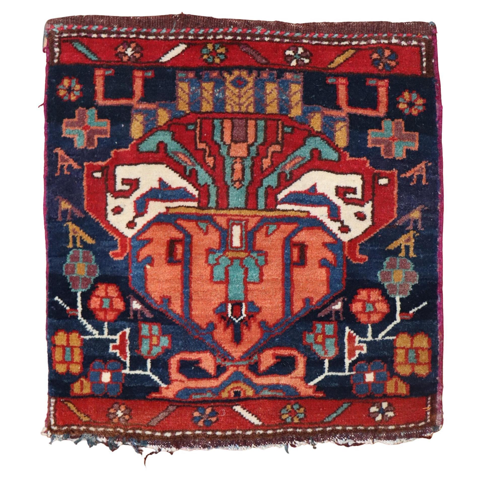 Tribal Bakhtiari Sampler Textile Rug For Sale