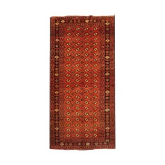 Tribal Baluchi Bukhara Gallery Runner, circa 1940