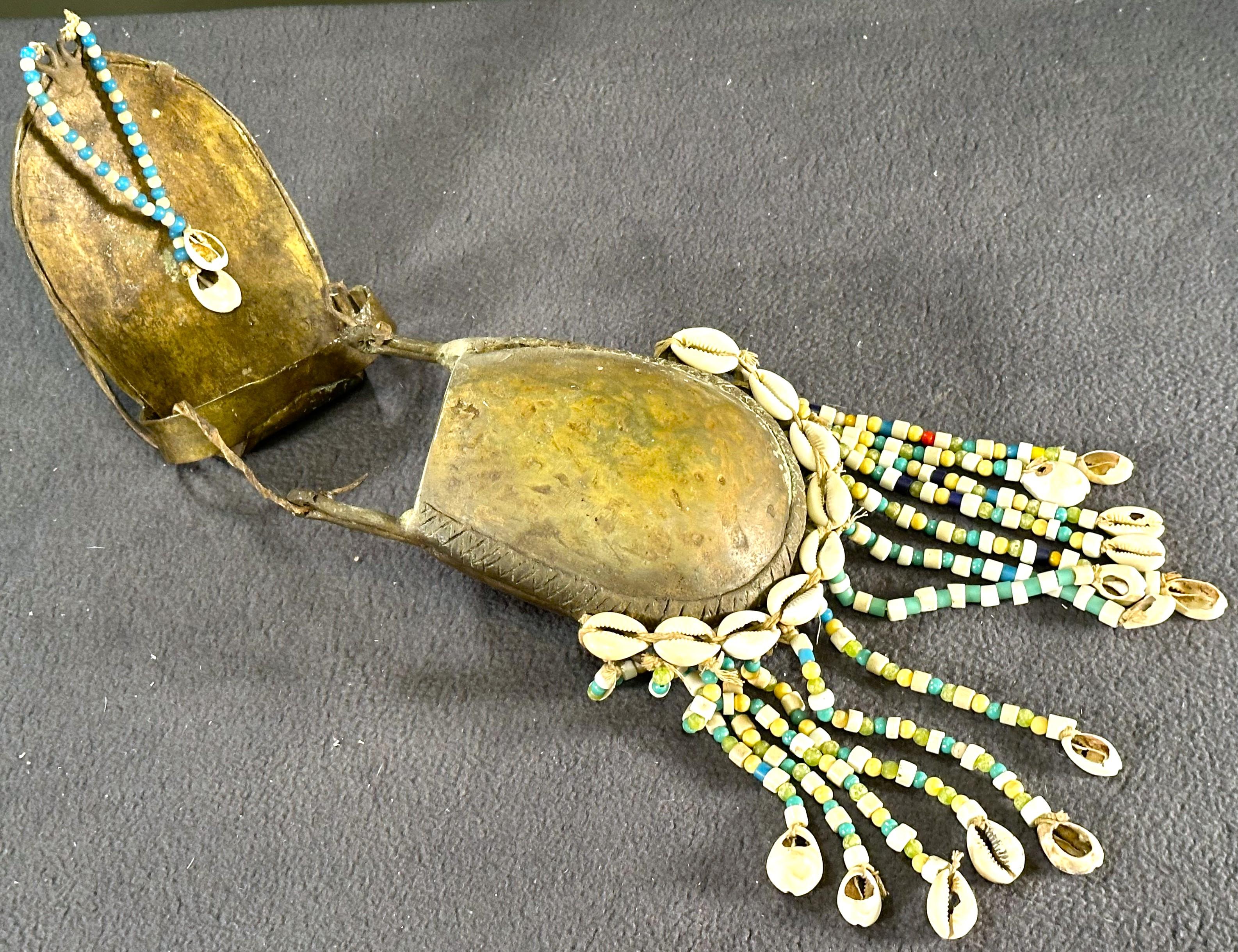 Tribal Bronze Purse, Bag, Sculpture, West Africa For Sale 5