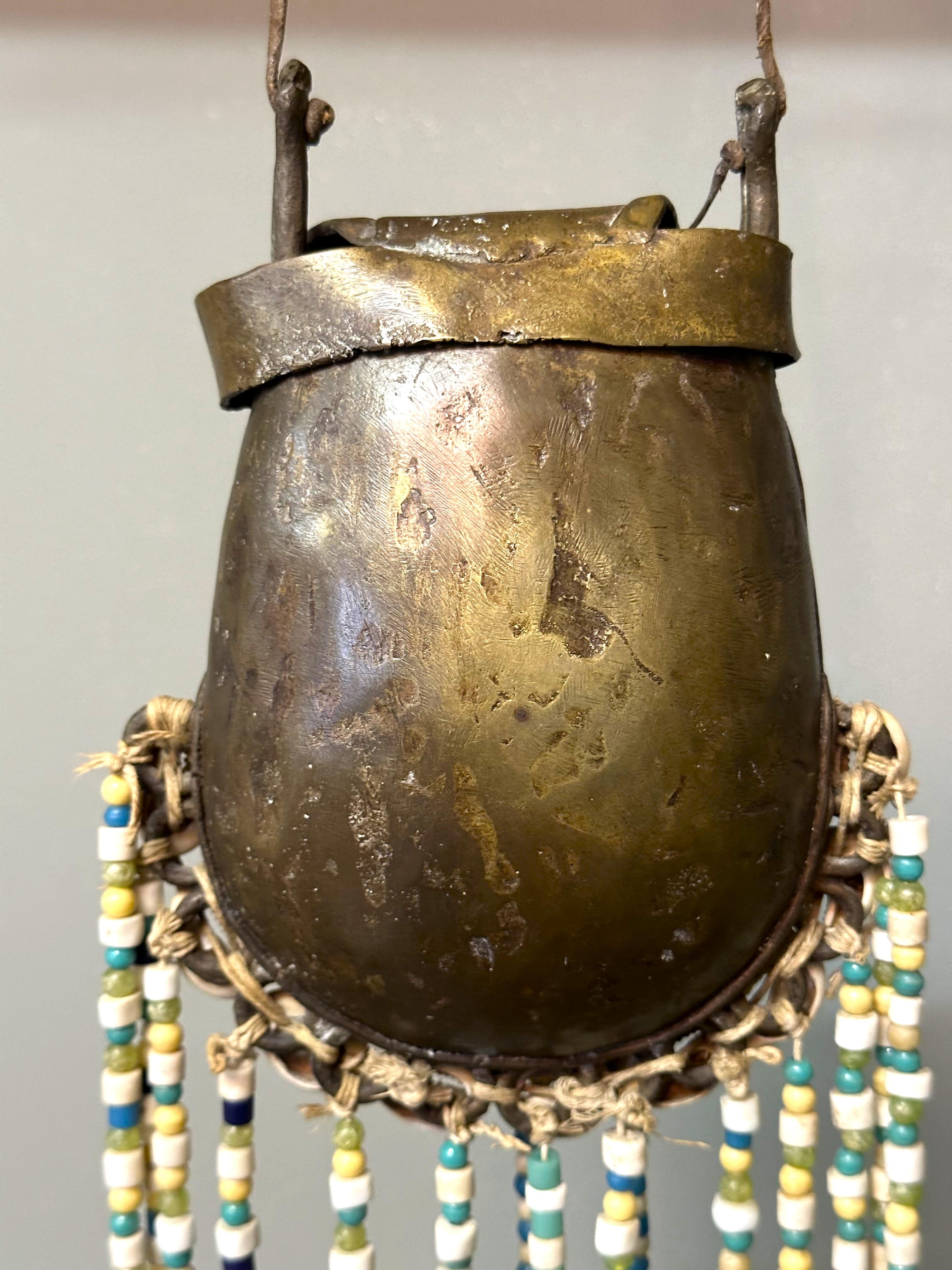 Tribal Bronze Purse, Bag, Sculpture, West Africa For Sale 15