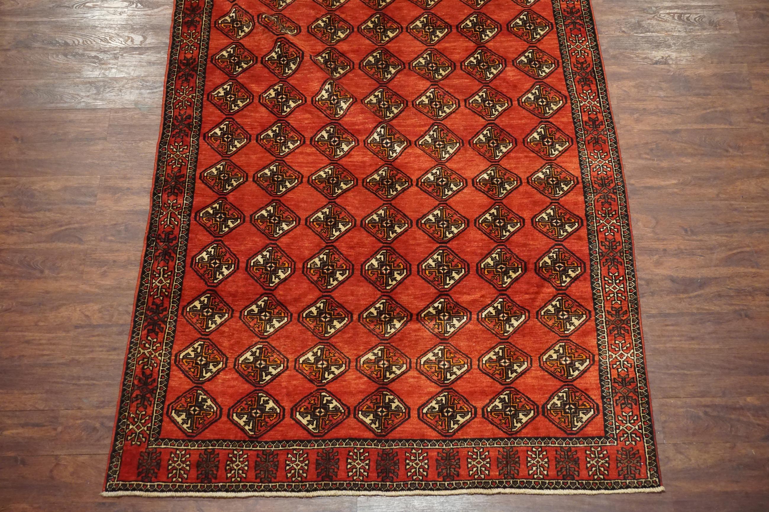 Mid-20th Century Tribal Bukhara Gallery Runner, circa 1940 For Sale