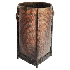 Tribal Carrying and Storage Basket from Borneo, Mid-20th Century