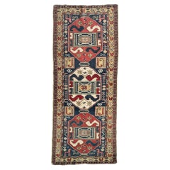 Tribal Caucasian Design Tapis,  c. 1940's