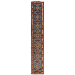 Tapis de couloir contemporain pakistanais de style Kazak