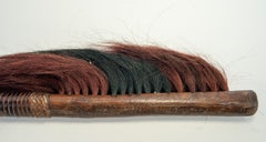 Tribal Ceremonial Knife with Goat Hair Decoration, Nagaland, Mid-20th Century