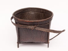 Tribal Collecting Basket from the Ata Pue Area of Laos, Mid-20th Century, Bamboo