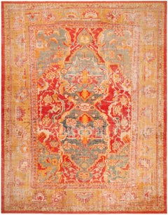 Tribal Colorful Magnificent Antique Turkish Ghiordes Rug 12'2" x 16'2"