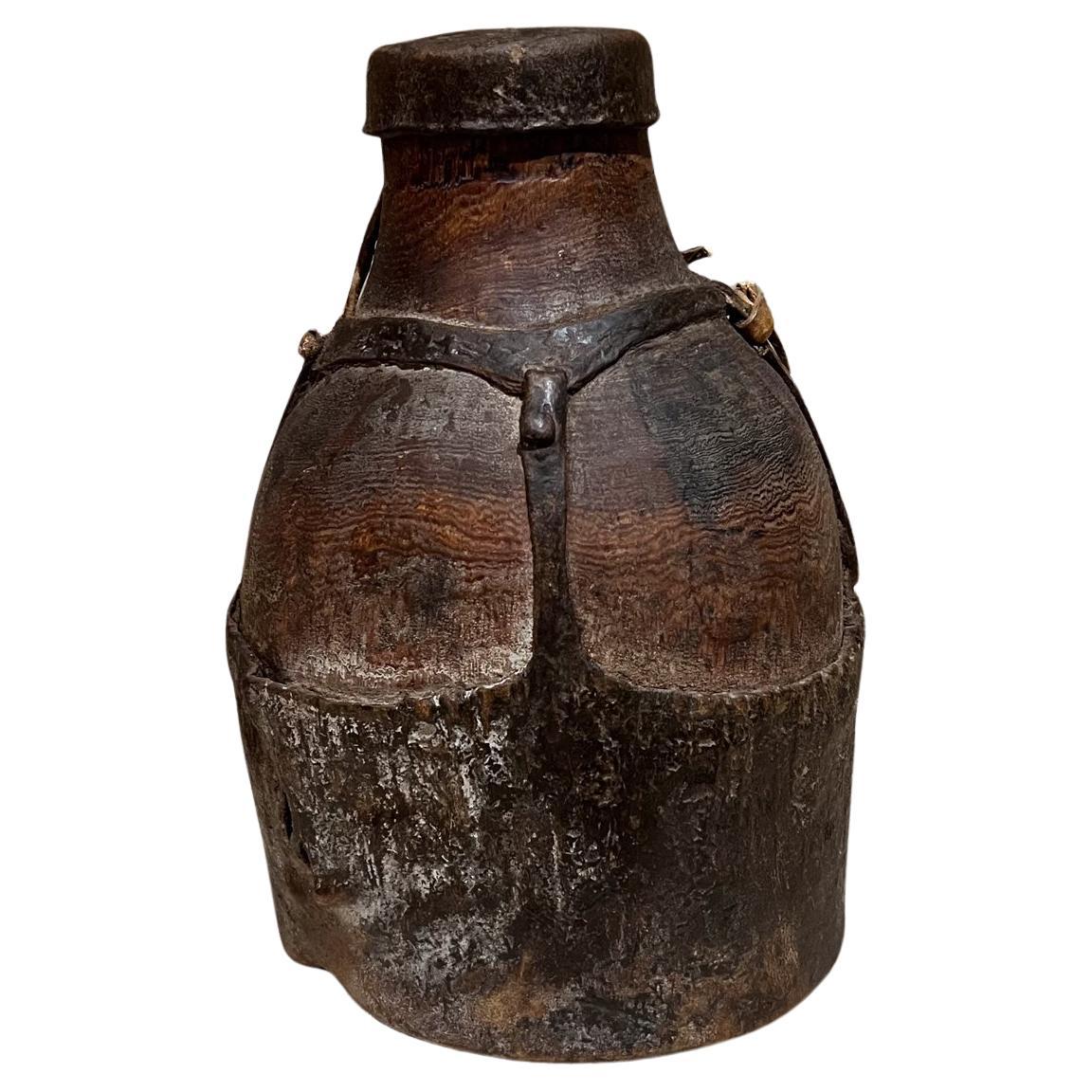 Tribal Drink Vessel Leather Milk Jug 1 African Arts
