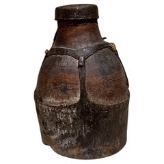 Antique Tribal Drink Vessel Leather Milk Jug 1 African Arts