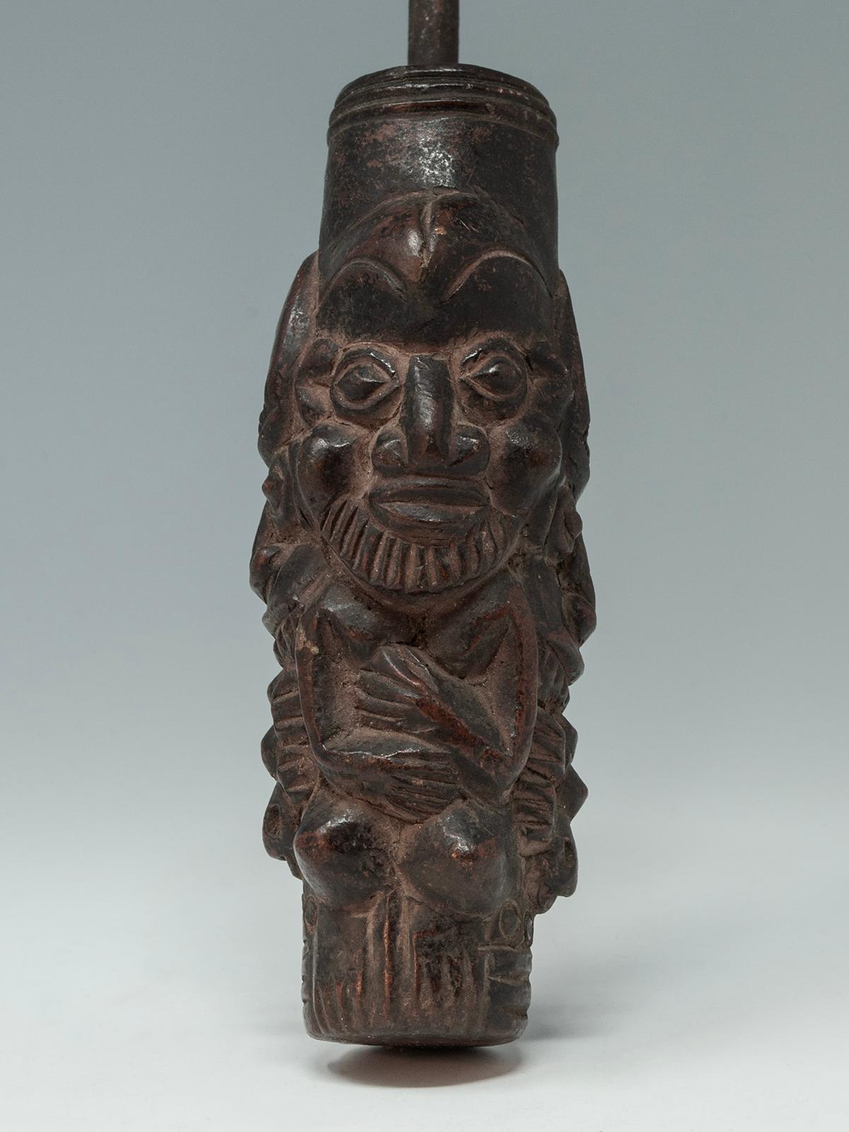Cameroonian Tribal Early 20th Century Ceremonial Pipe, Bamoun People, Cameroon For Sale