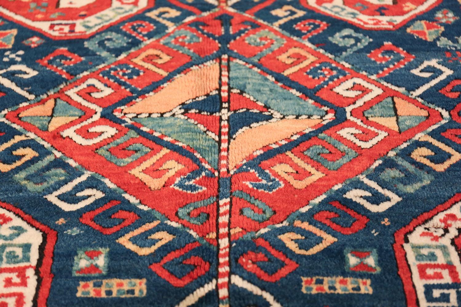 Tribal Gallery Size Runner Antique Caucasian Kazak Rug. Size: 5 ft 6 in x 11 ft In Excellent Condition In New York, NY