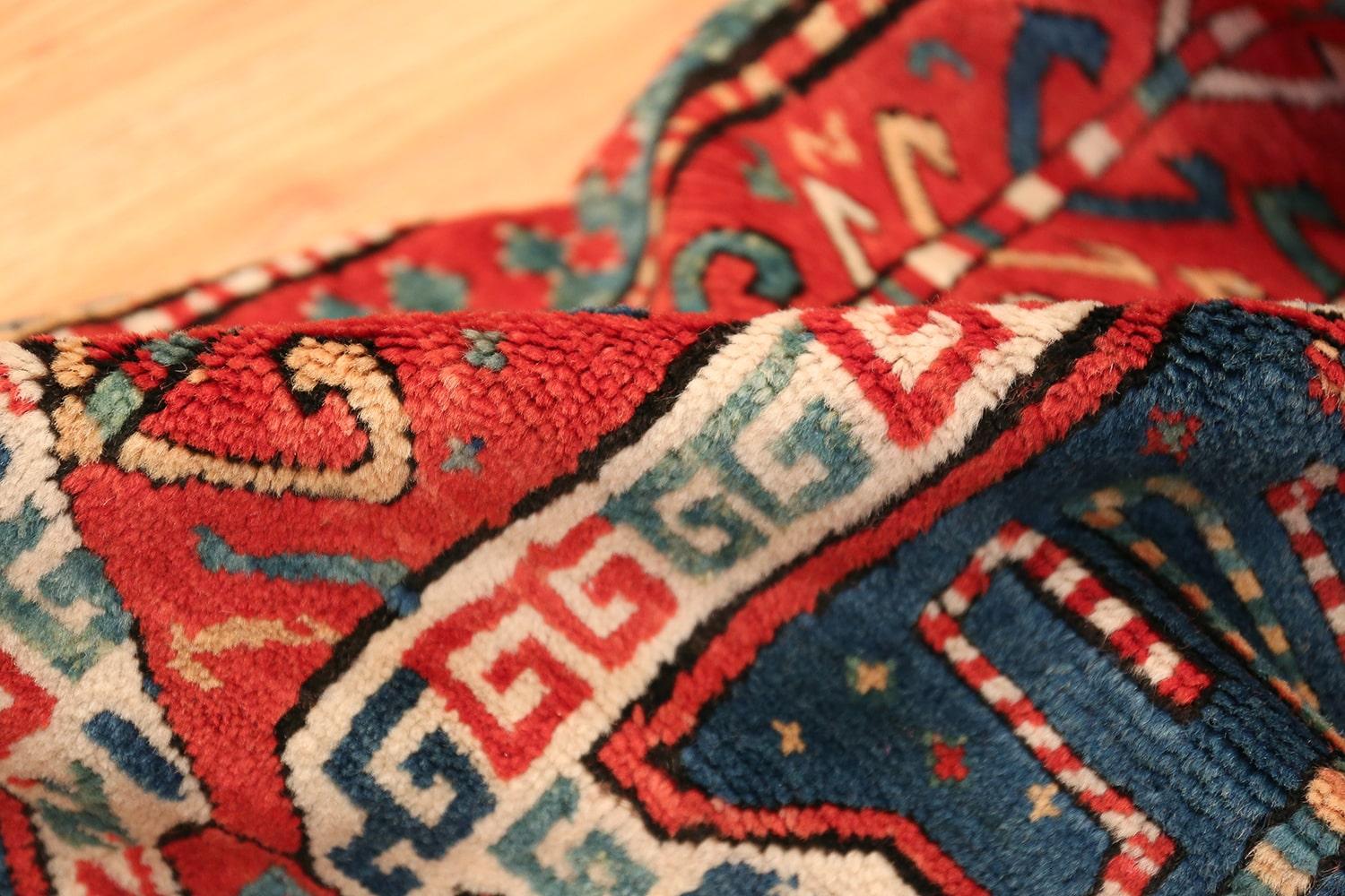 Tribal Gallery Size Runner Antique Caucasian Kazak Rug. Size: 5 ft 6 in x 11 ft 2