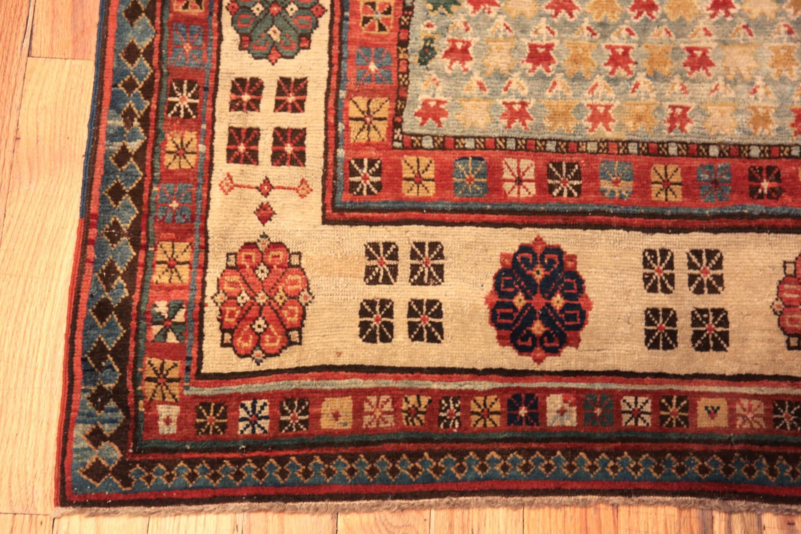 Hand-Knotted Antique Caucasian Talish Rug. 3 ft 9 in x 8 ft 8 in For Sale