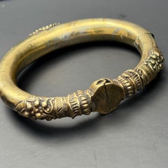 Tribal Gold-Gilt Silver Bangle or Anklet Rajasthan, India