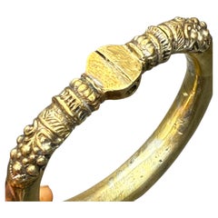 Tribal Gold-Gilt Silver Bangle or Anklet Rajasthan, India