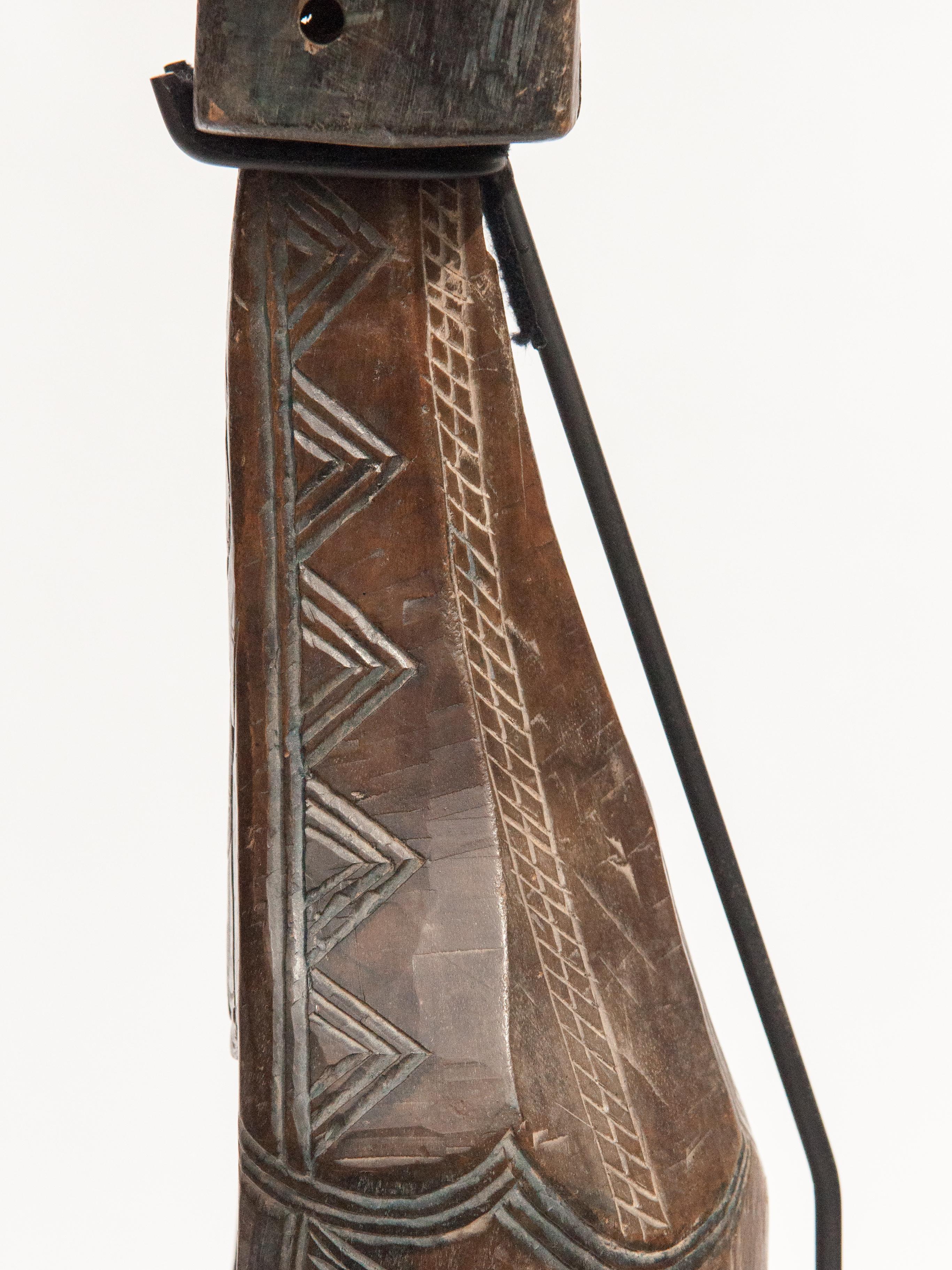 Tribal Hand Carved Lute or Sarangi, the Santal of North India, Mid-20th Century 6
