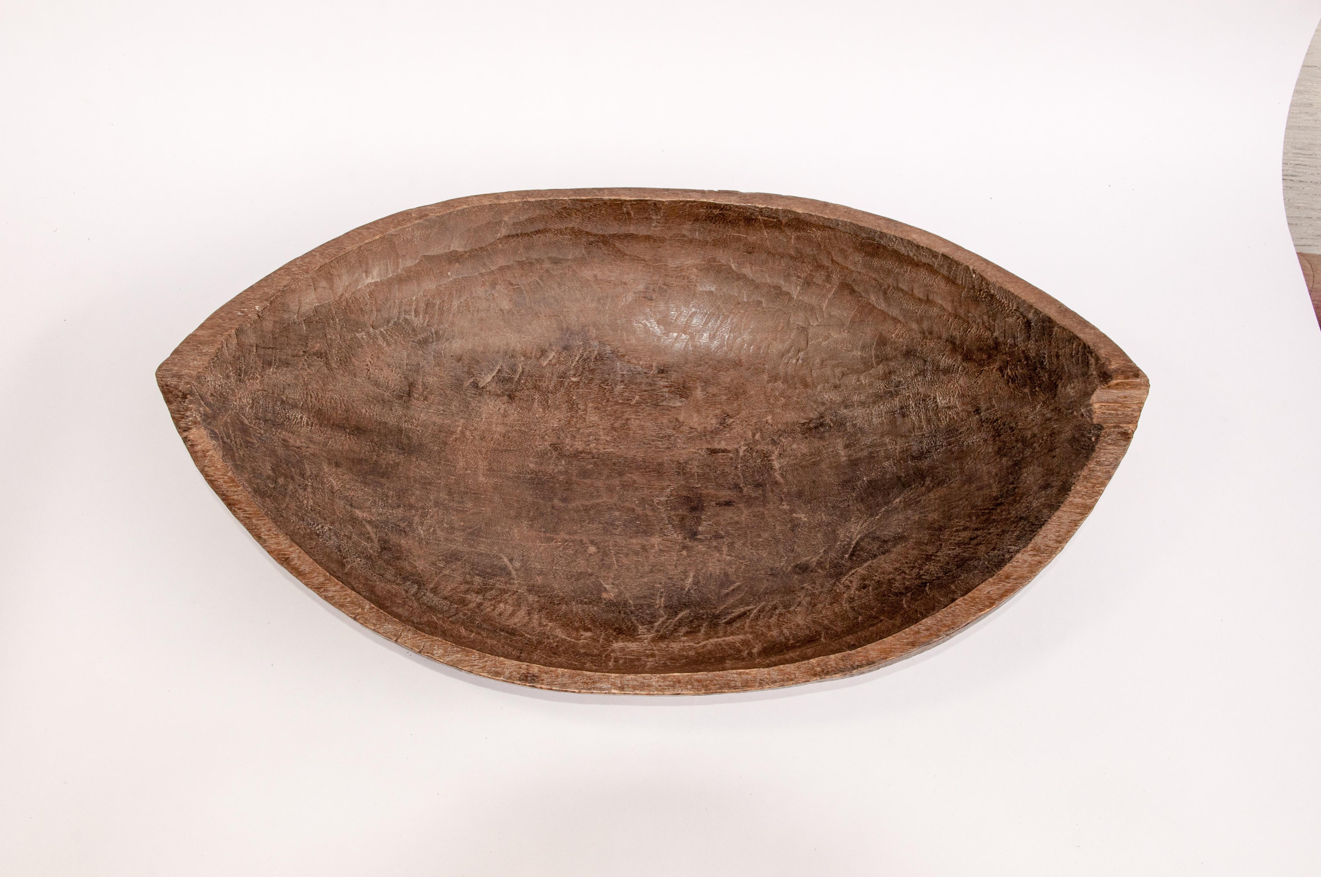 Tribal Hand Hewn Wooden Tray, Bowl, Mentawai Islands, Early to Mid-20th Century 6